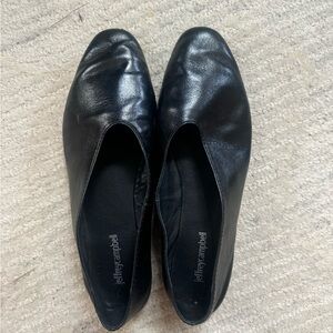 Jeffrey Campbell Shiny Black Loafers